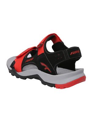 red leather back strap floaters - 16812137 - Standard Image - 3