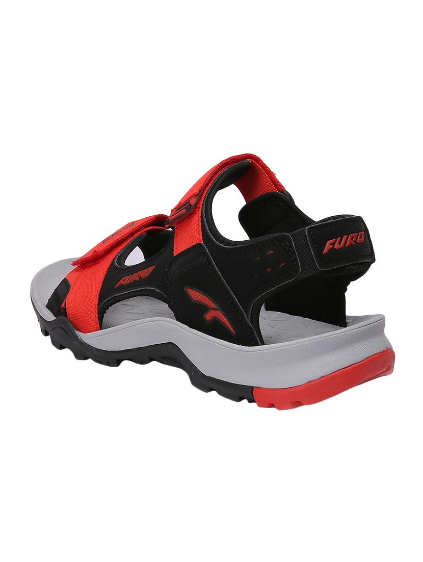 red leather back strap floaters - 16812137 - Zoom Image - 3
