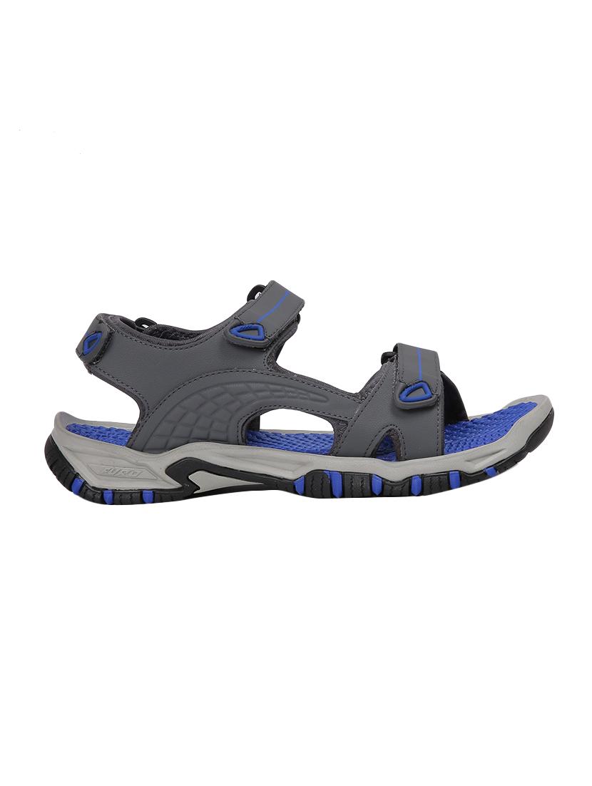 grey leather back strap floaters - 16812139 - Zoom Image - 2
