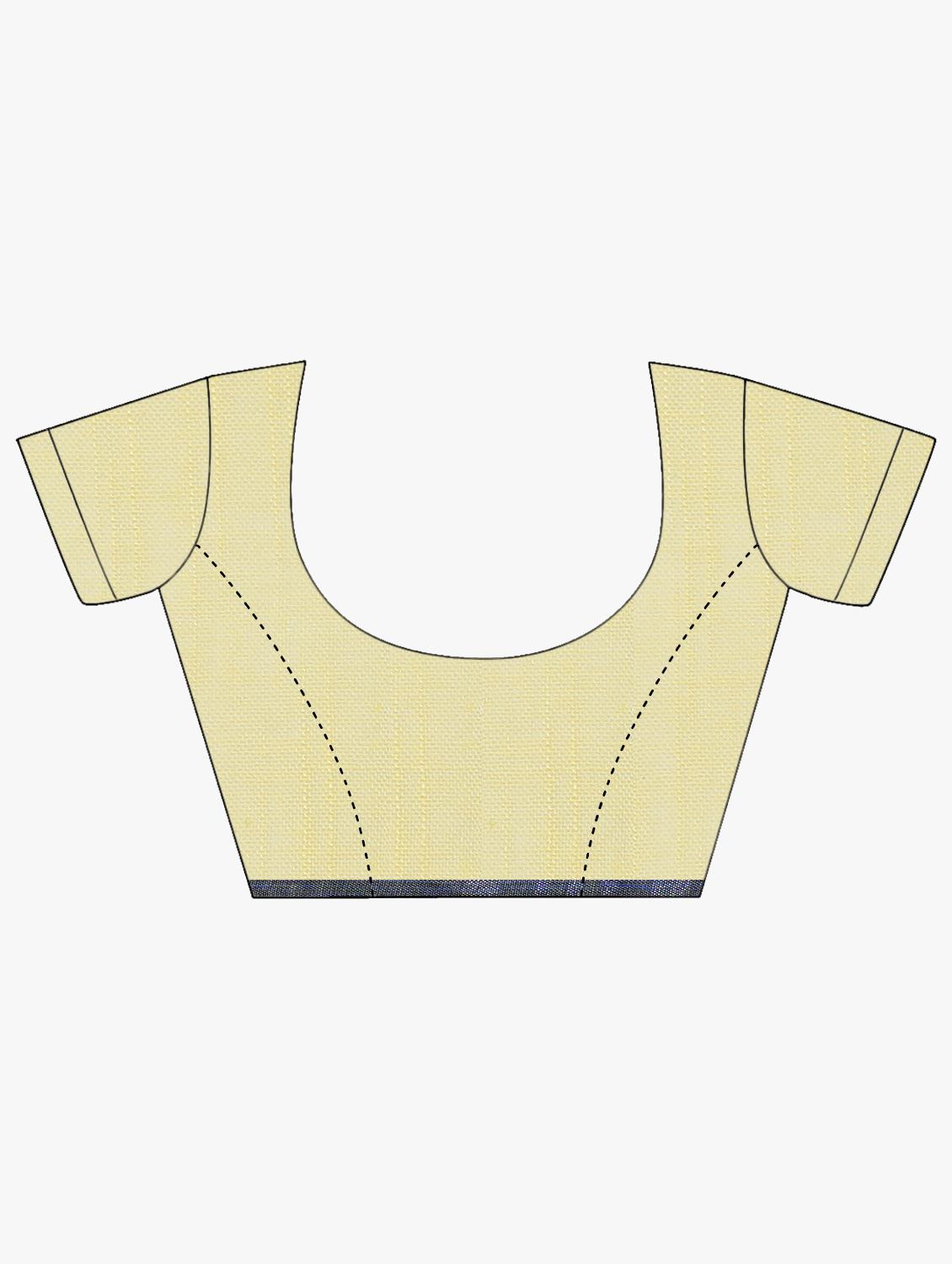 solid bhagalpuri saree with blouse - 16812178 - Zoom Image - 3