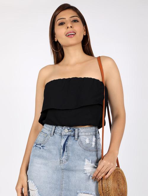 solid tube blouson top - 16812692 - Standard Image - 1
