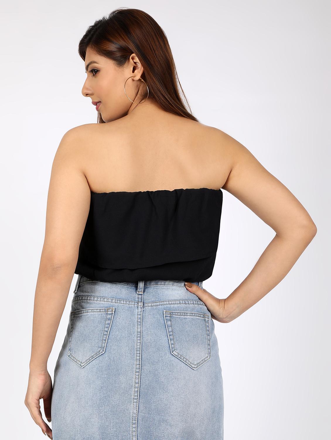 solid tube blouson top - 16812692 - Zoom Image - 3