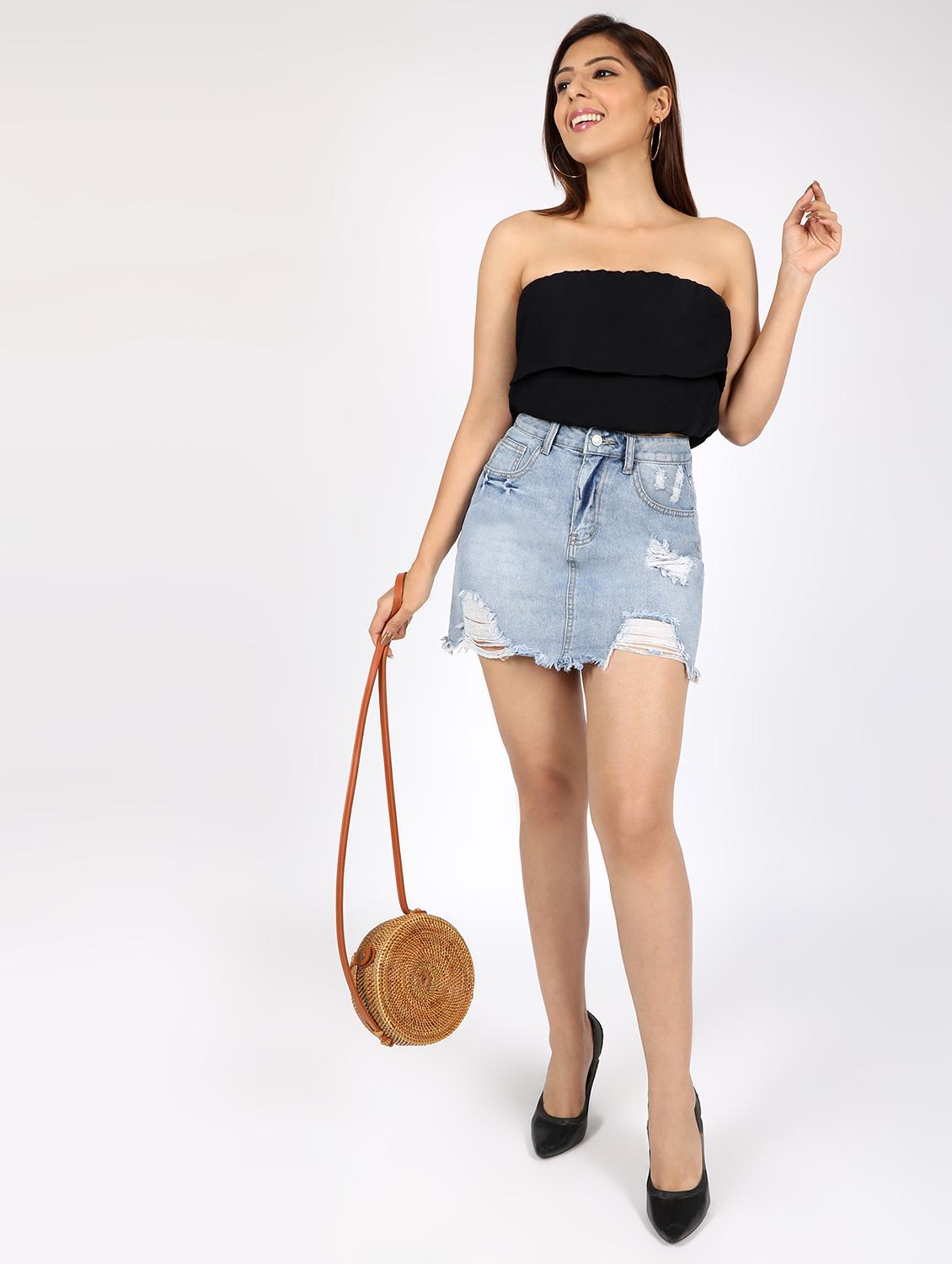solid tube blouson top - 16812692 - Zoom Image - 4
