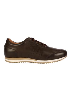 brown leather lace up shoes - 16812925 - Standard Image - 2