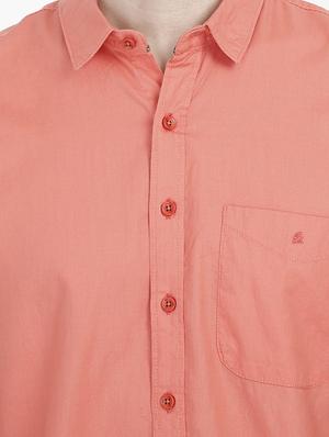 orange solid casual shirt - 16813044 - Standard Image - 5
