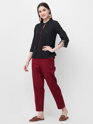 solid straight kurti - 16813318 - Standard Image - 2
