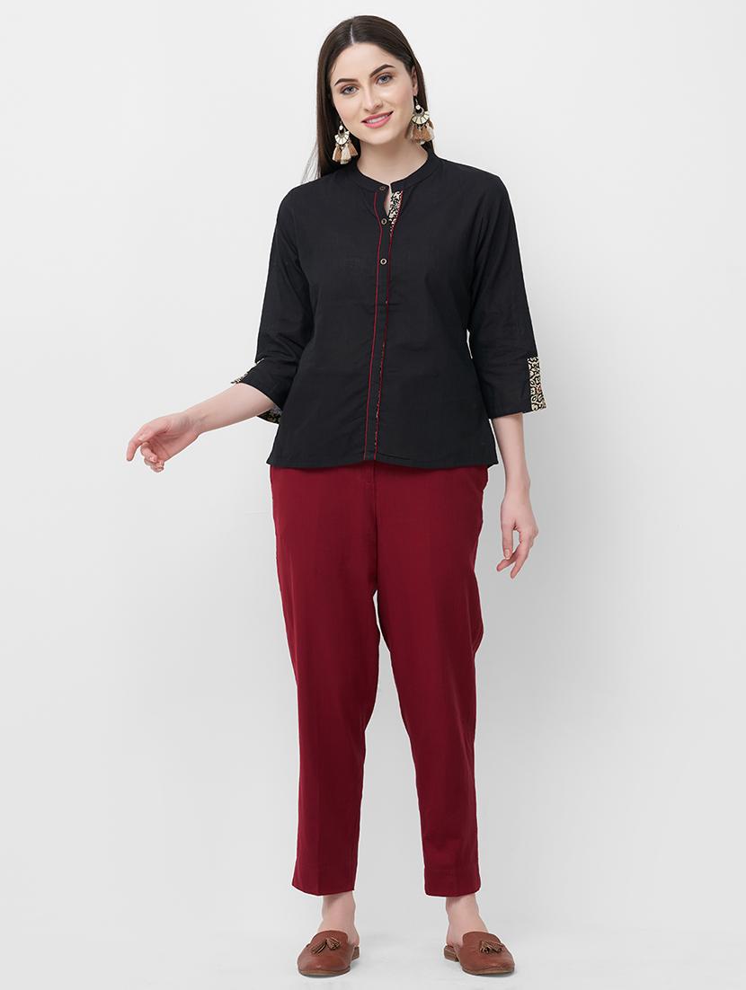 solid straight kurti - 16813318 - Zoom Image - 1