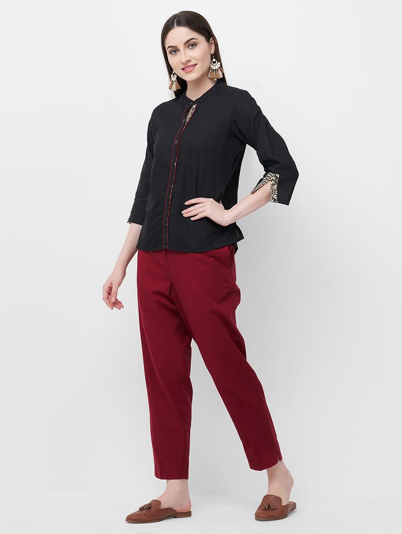 solid straight kurti - 16813318 - Zoom Image - 2