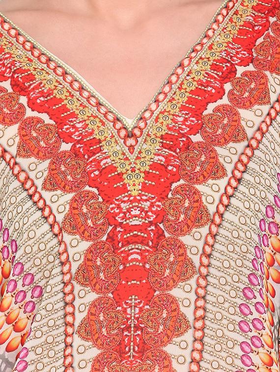 v-neck printed coverup - 16813671 - Zoom Image - 5