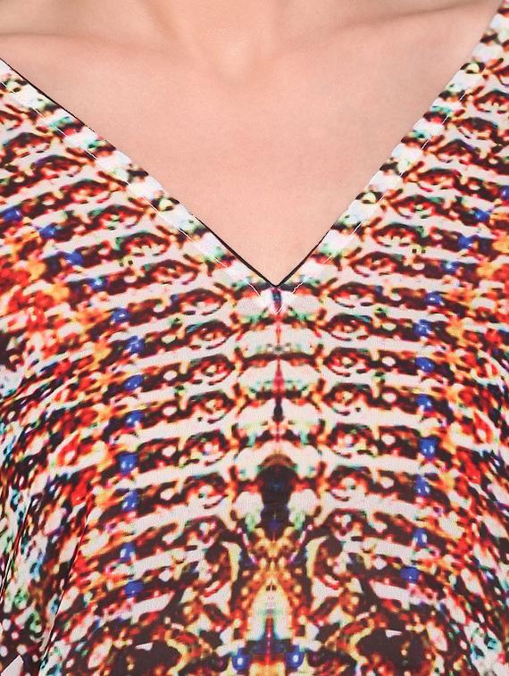 v-neck printed coverup - 16813676 - Zoom Image - 5
