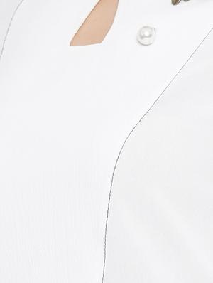 pearl embellished solid top - 16814856 - Standard Image - 5