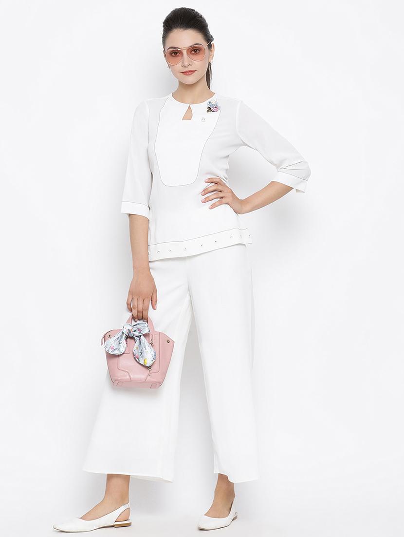 pearl embellished solid top - 16814856 - Zoom Image - 4
