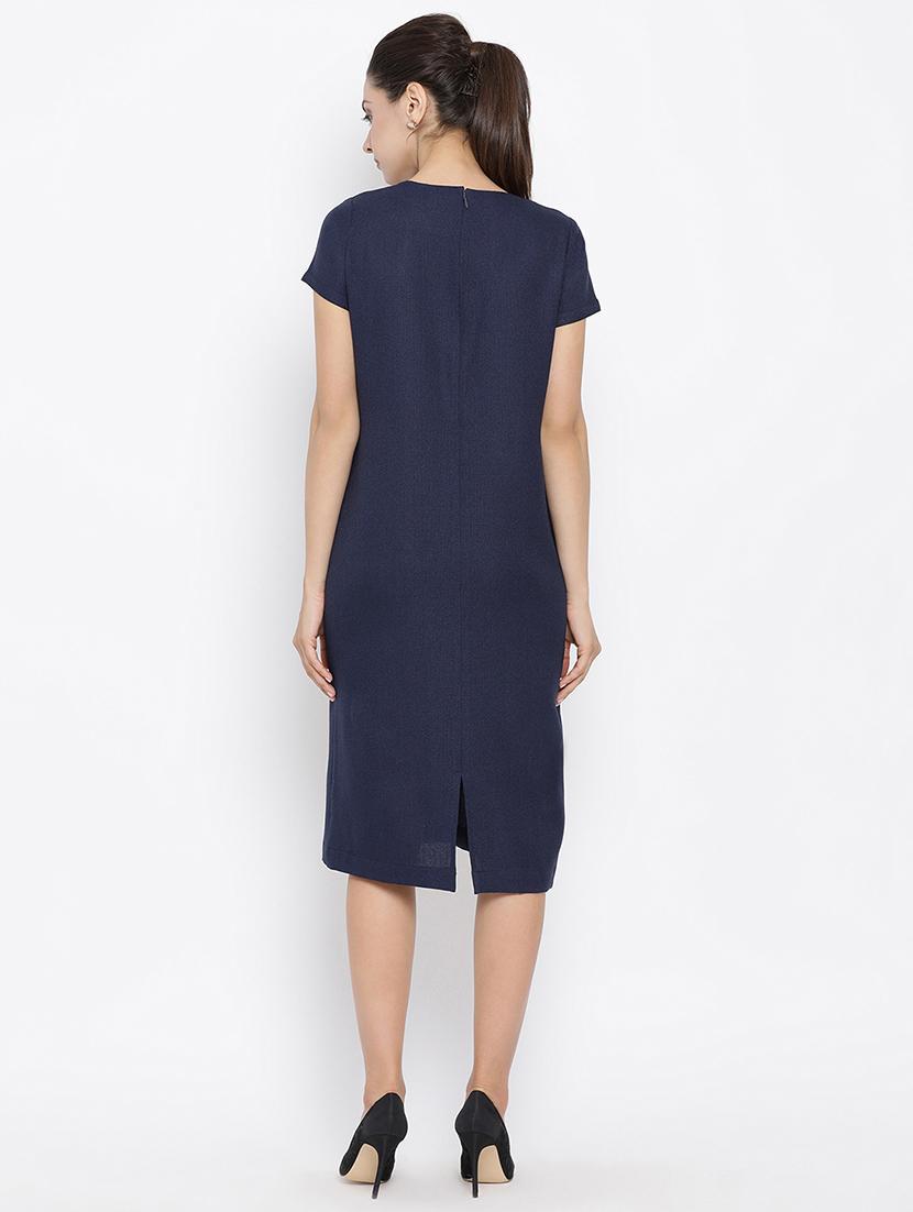 front pockets formal sheath dress - 16814883 - Zoom Image - 3