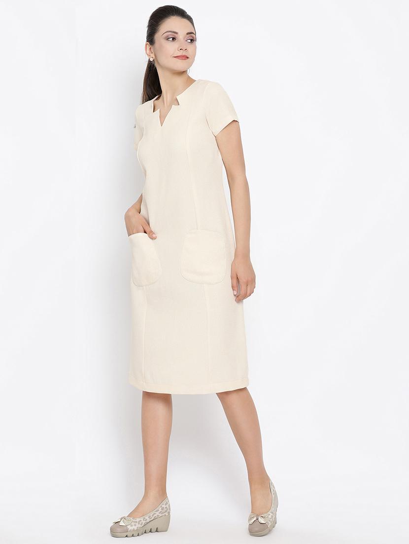 front pockets formal sheath dress - 16814884 - Zoom Image - 1