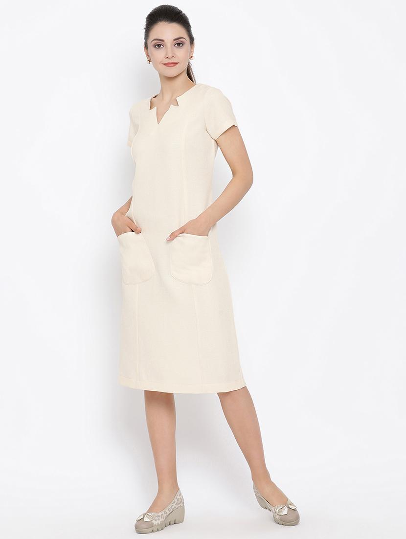front pockets formal sheath dress - 16814884 - Zoom Image - 2
