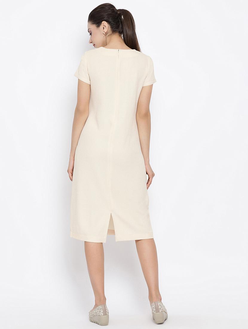 front pockets formal sheath dress - 16814884 - Zoom Image - 3