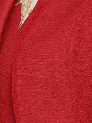 frayed edge peplum blazer - 16814885 - Standard Image - 5