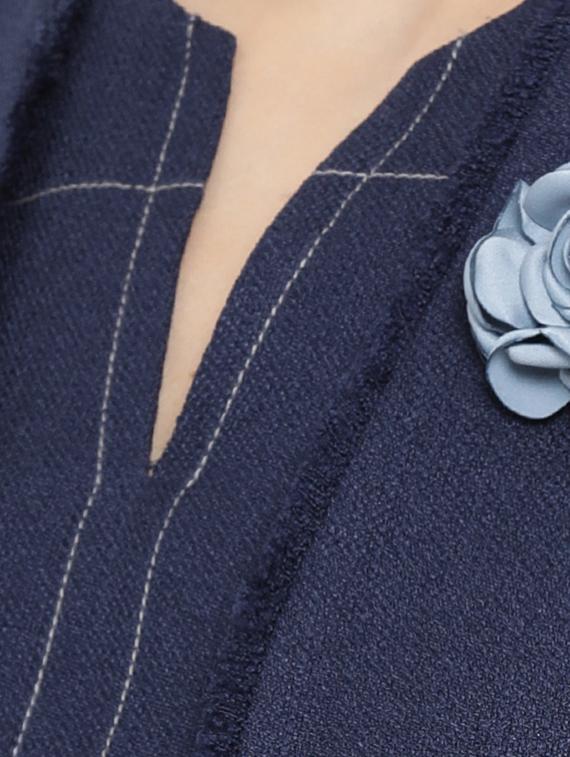 frayed edge peplum blazer - 16814886 - Zoom Image - 5