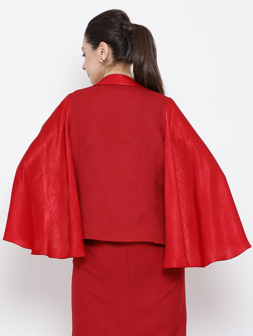 exaggerated bell sleeves blazer - 16814888 - Zoom Image - 3