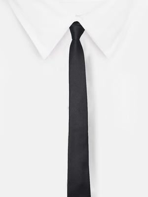 black micro fiber tie - 16815505 - Standard Image - 2
