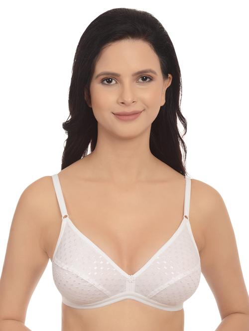 floral patch dobby bra - 16815643 - Standard Image - 1