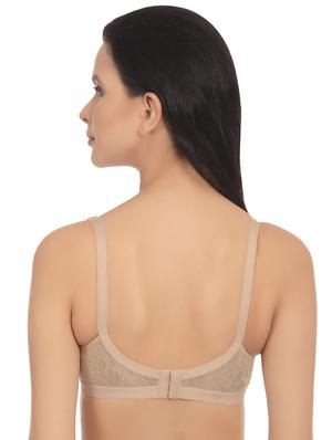 floral patch sheer panel bra - 16815652 - Standard Image - 3