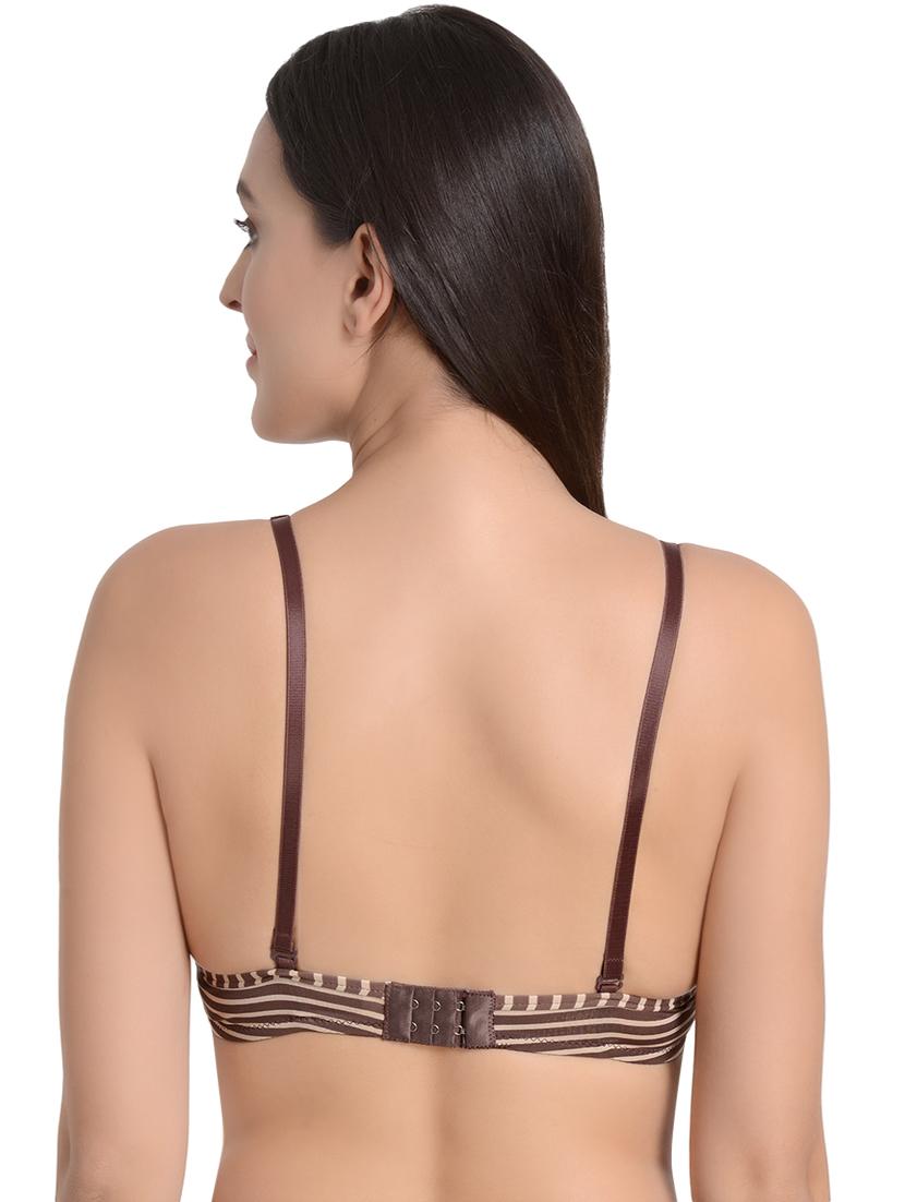 detachable strap striped t-shirt bra - 16815669 - Zoom Image - 3
