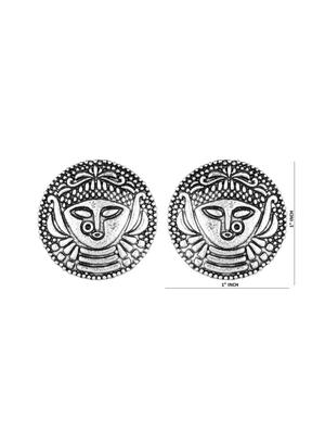 silver metal studs earring - 16815783 - Standard Image - 4