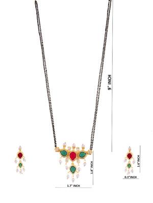 multi colored metal mangalsutra - 16815787 - Standard Image - 4