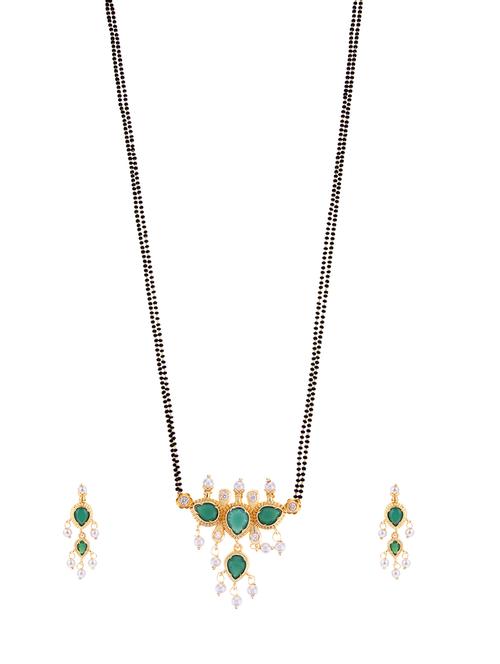 green metal mangalsutra - 16815789 - Standard Image - 1
