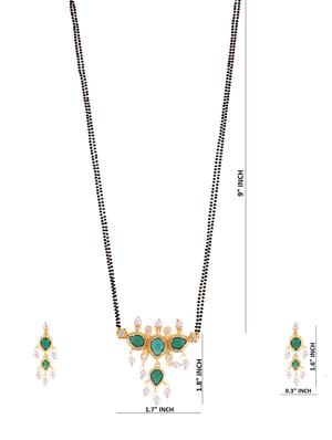green metal mangalsutra - 16815789 - Standard Image - 4