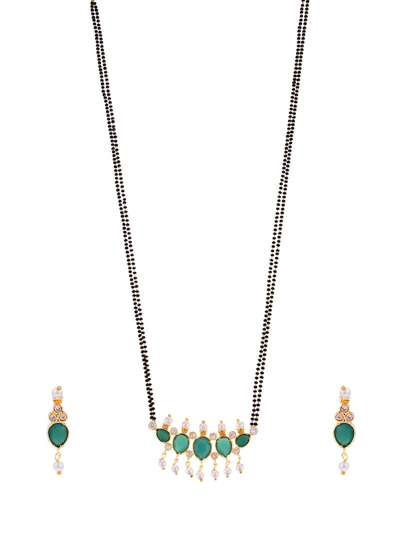 green metal mangalsutra - 16815792 - Zoom Image - 1