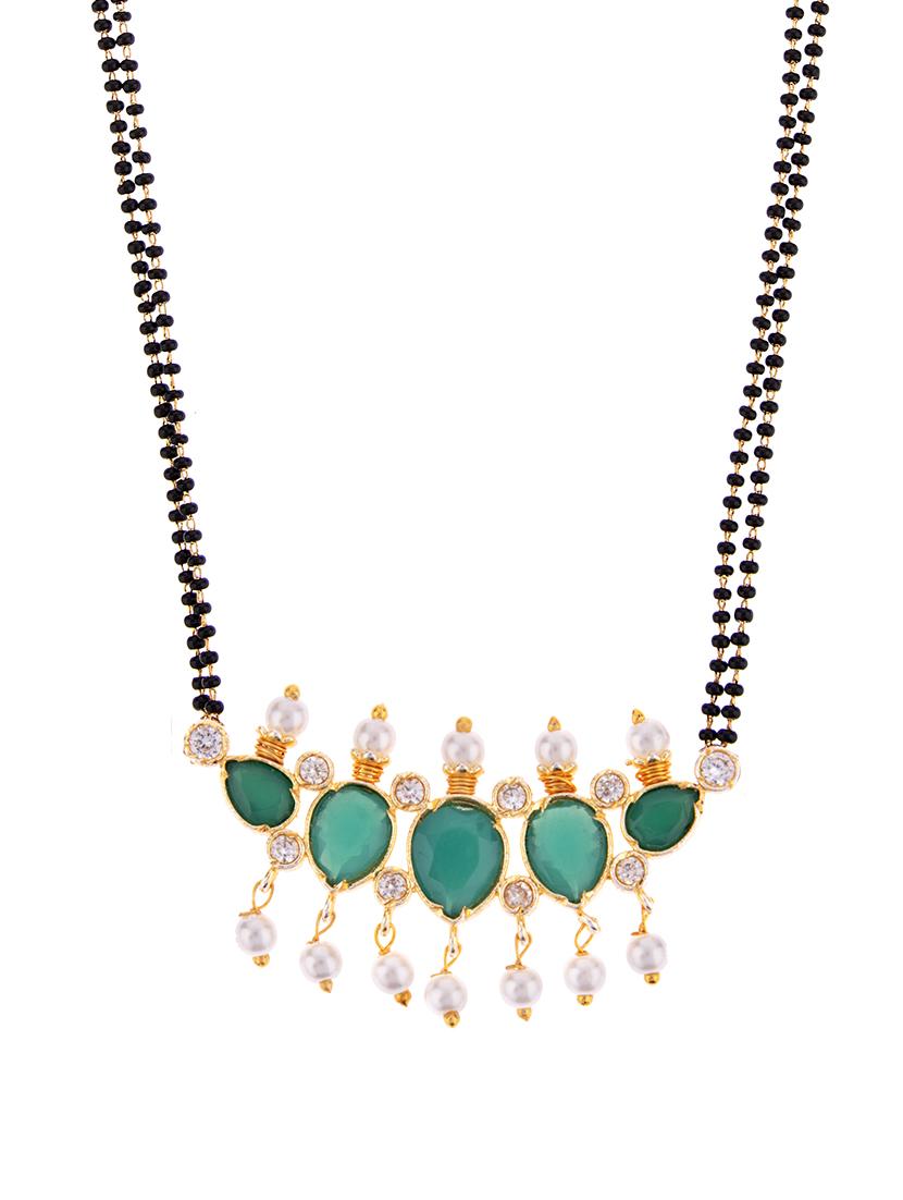 green metal mangalsutra - 16815792 - Zoom Image - 2