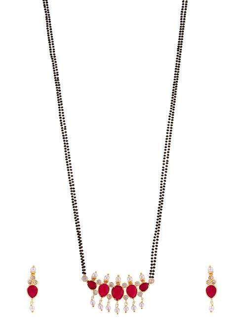pink metal mangalsutra - 16815793 - Standard Image - 1