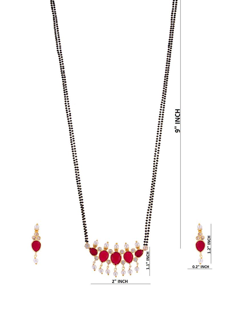 pink metal mangalsutra - 16815793 - Zoom Image - 4