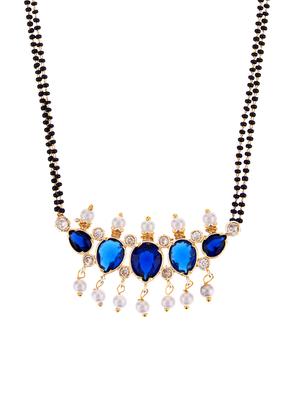 blue metal mangalsutra - 16815794 - Standard Image - 2
