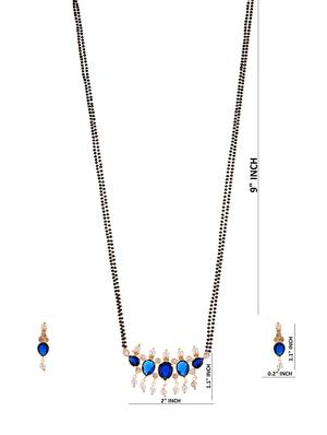 blue metal mangalsutra - 16815794 - Standard Image - 4