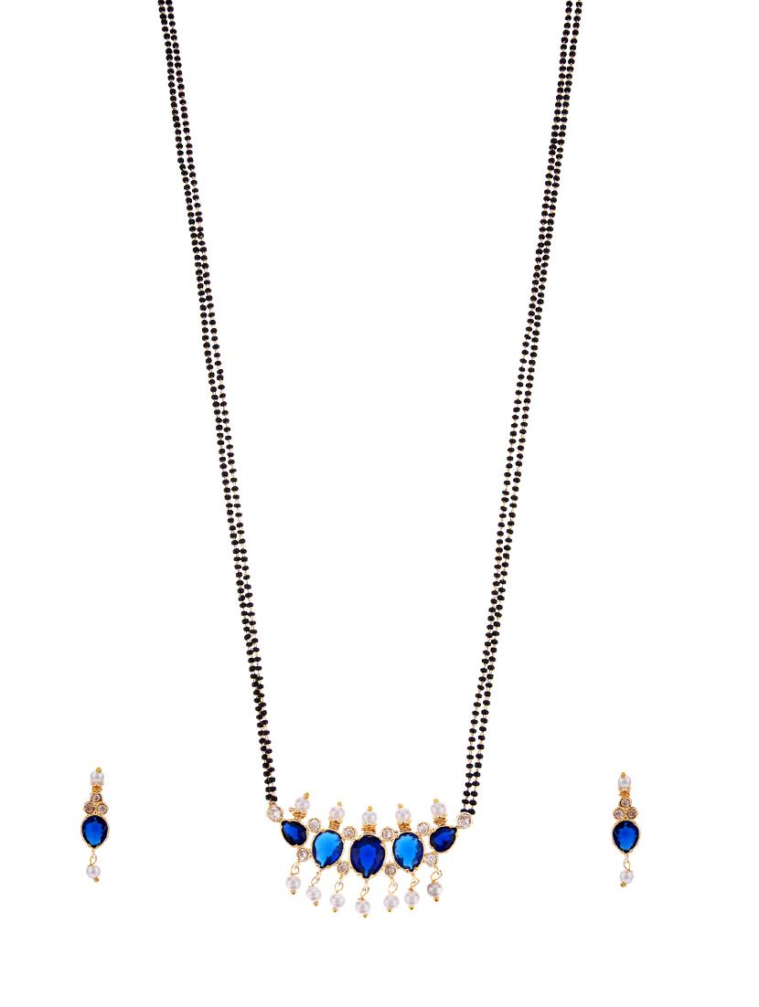 blue metal mangalsutra - 16815794 - Zoom Image - 1