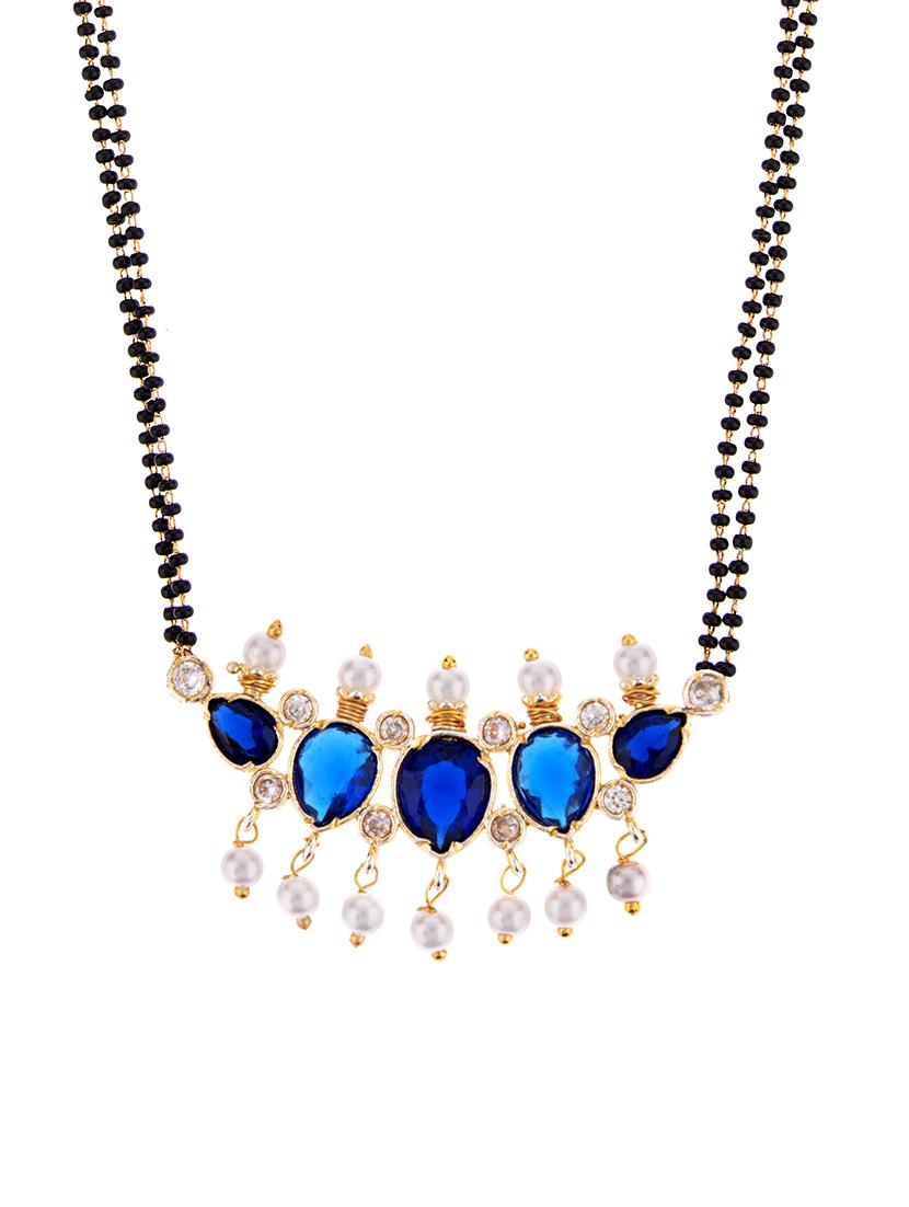 blue metal mangalsutra - 16815794 - Zoom Image - 2
