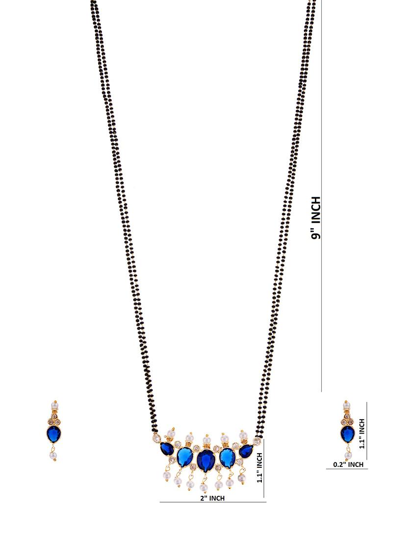 blue metal mangalsutra - 16815794 - Zoom Image - 4