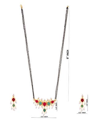 multi colored metal mangalsutra - 16815798 - Standard Image - 4
