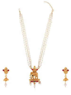 multi colored metal pendants and earring - 16815806 - Standard Image - 2