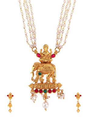 multi colored metal pendants and earring - 16815806 - Standard Image - 3