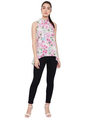 mock neck floral top - 16815844 - Standard Image - 4