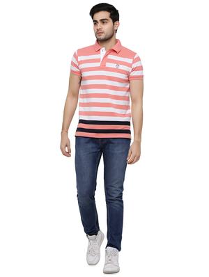 pink striped polo t-shirt - 16816184 - Standard Image - 4