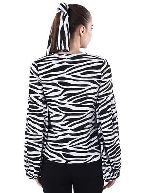 tie up neck animal top - 16816425 - Standard Image - 3