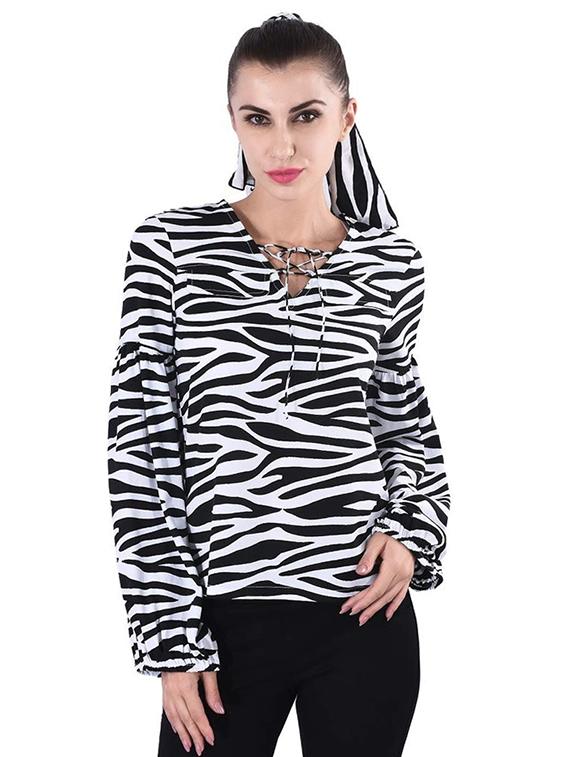 tie up neck animal top - 16816425 - Zoom Image - 1