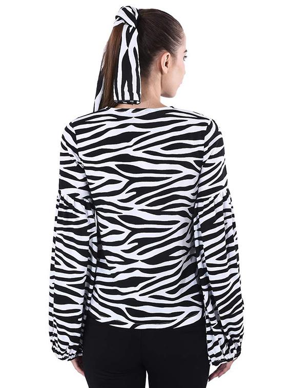 tie up neck animal top - 16816425 - Zoom Image - 3