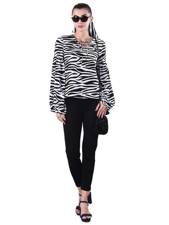 tie up neck animal top - 16816425 - Zoom Image - 4