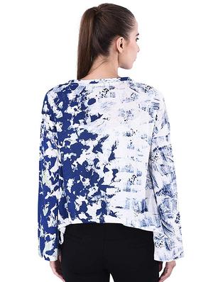 sponge strokes round neck tee - 16816436 - Standard Image - 3